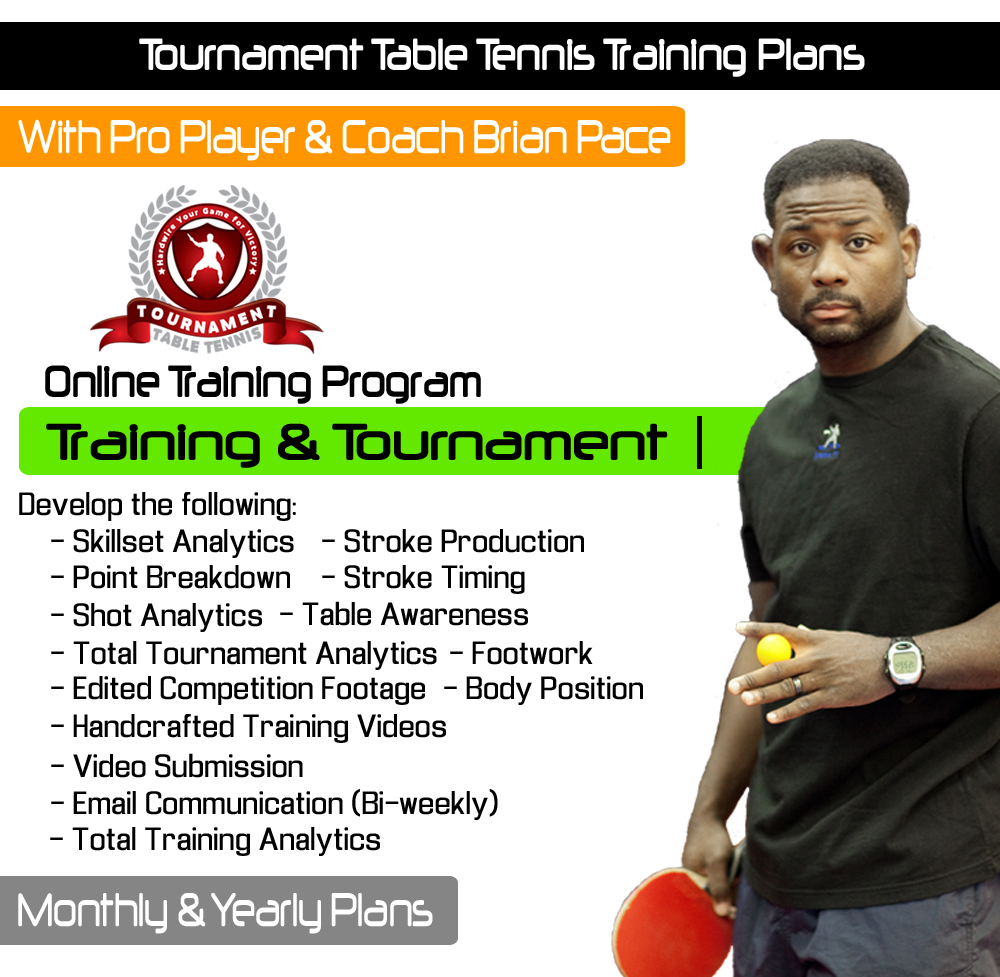Tournament Table Tennis – Training & Tournament Plan - Dynamic Table Tennis